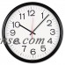 Universal Indoor/Outdoor Clock, 13 1/2", Black   562928107